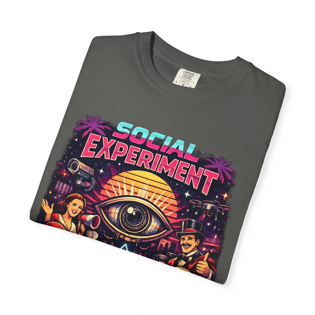 Social Experiment V2 T-Shirt — Retro All-Seeing Eye Graphic Tee