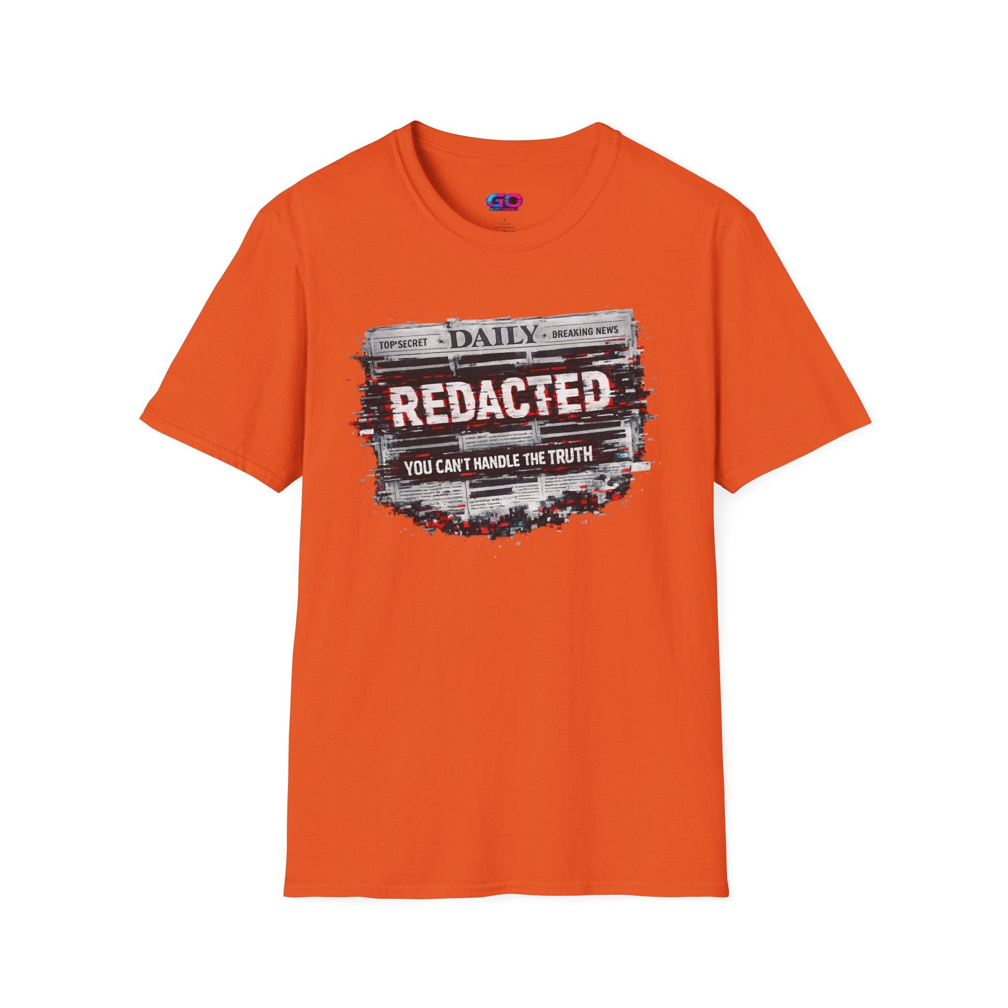 Redacted News Graphic T-Shirt — "REDACTED: You Can't Handle the Truth"