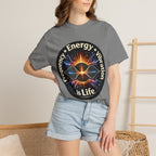 Energy & Vibration T-Shirt — "Frequency is Life" Spiritual Graphic Tee