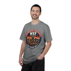 T-Shirt — WEF Dystopian Retro Logo “Rent • Subscribe • Obey”