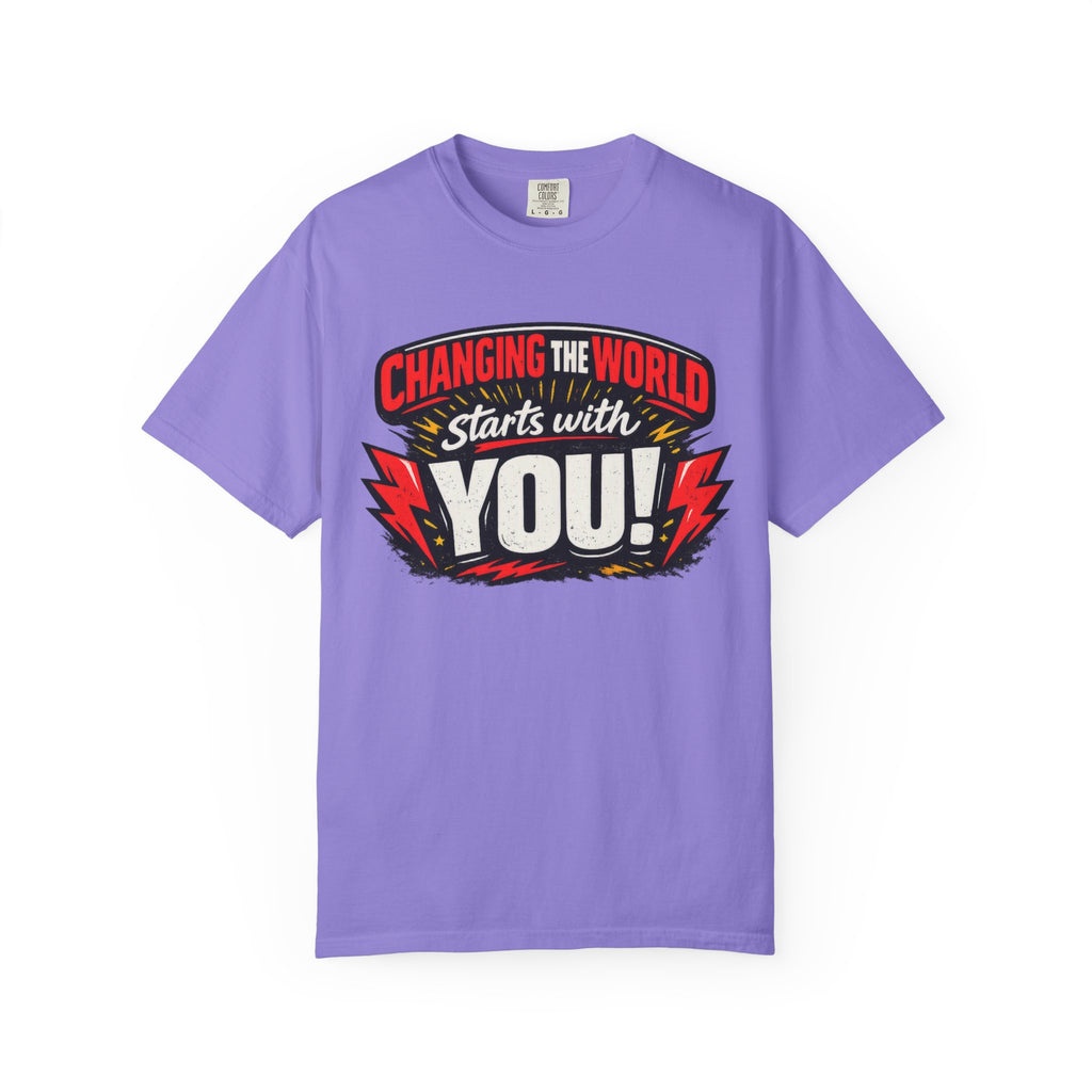"Changing the World Starts with You" Motivational T-shirt