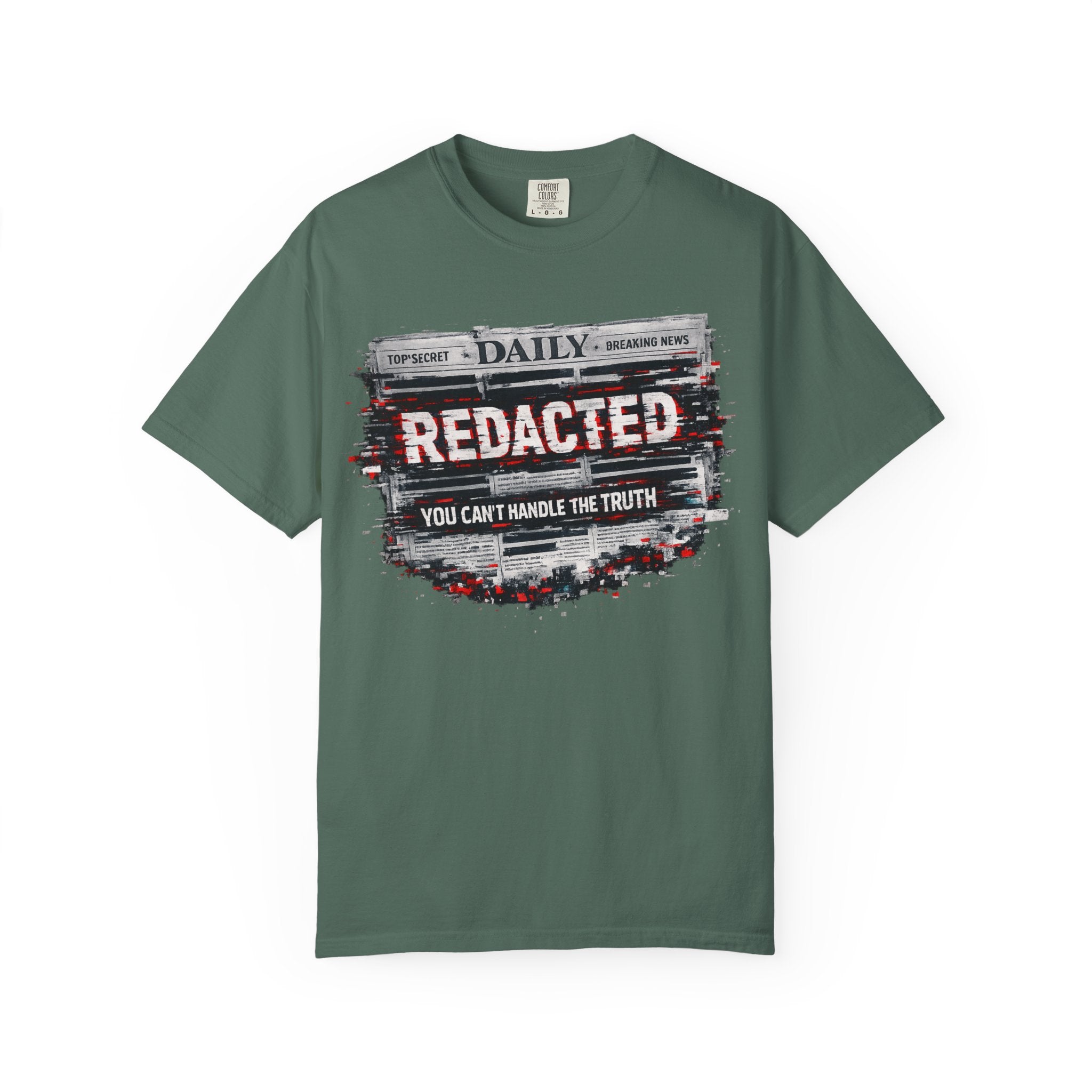 Redacted News Graphic T-Shirt — "REDACTED: You Can't Handle the Truth"
