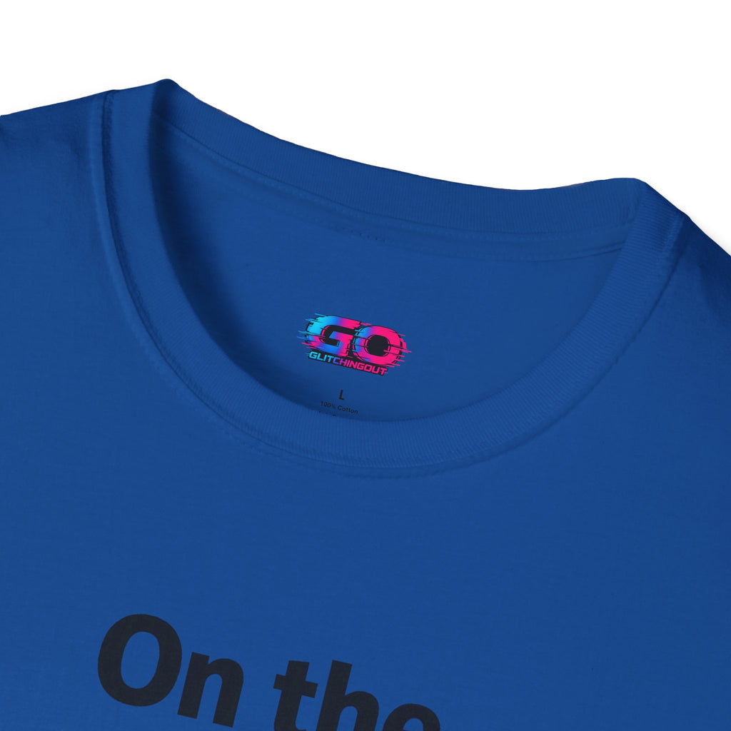 On the GO. Graphic T-Shirt — 'On the GO.' Retro Glitch Travel Tee