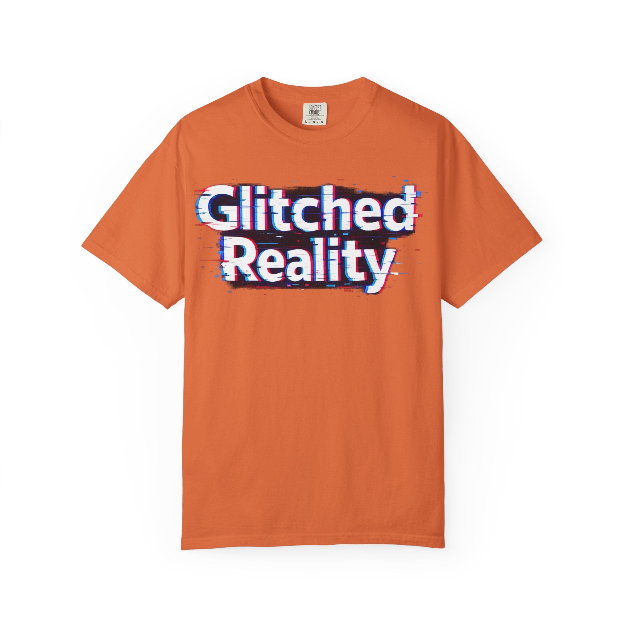 Glitched Reality T‑Shirt — Retro Glitch Graphic Tee with "Glitched Reality" Text