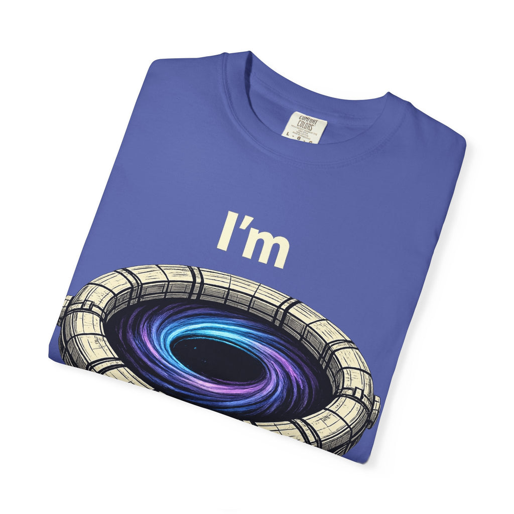 T-Shirt — "I'm conCERNed." Black Hole CERN Physics Science Tee