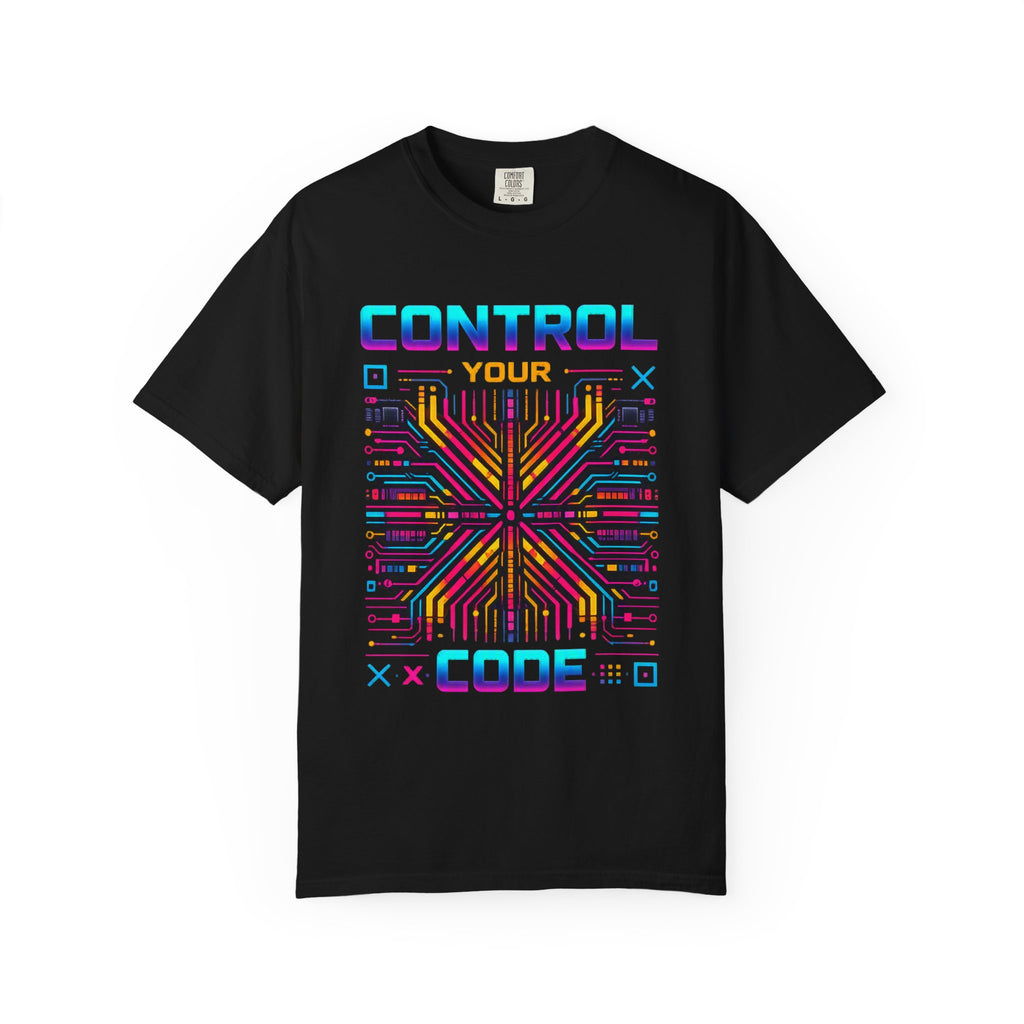 Control Your Code T-Shirt — Retro Circuit Programmer Tee