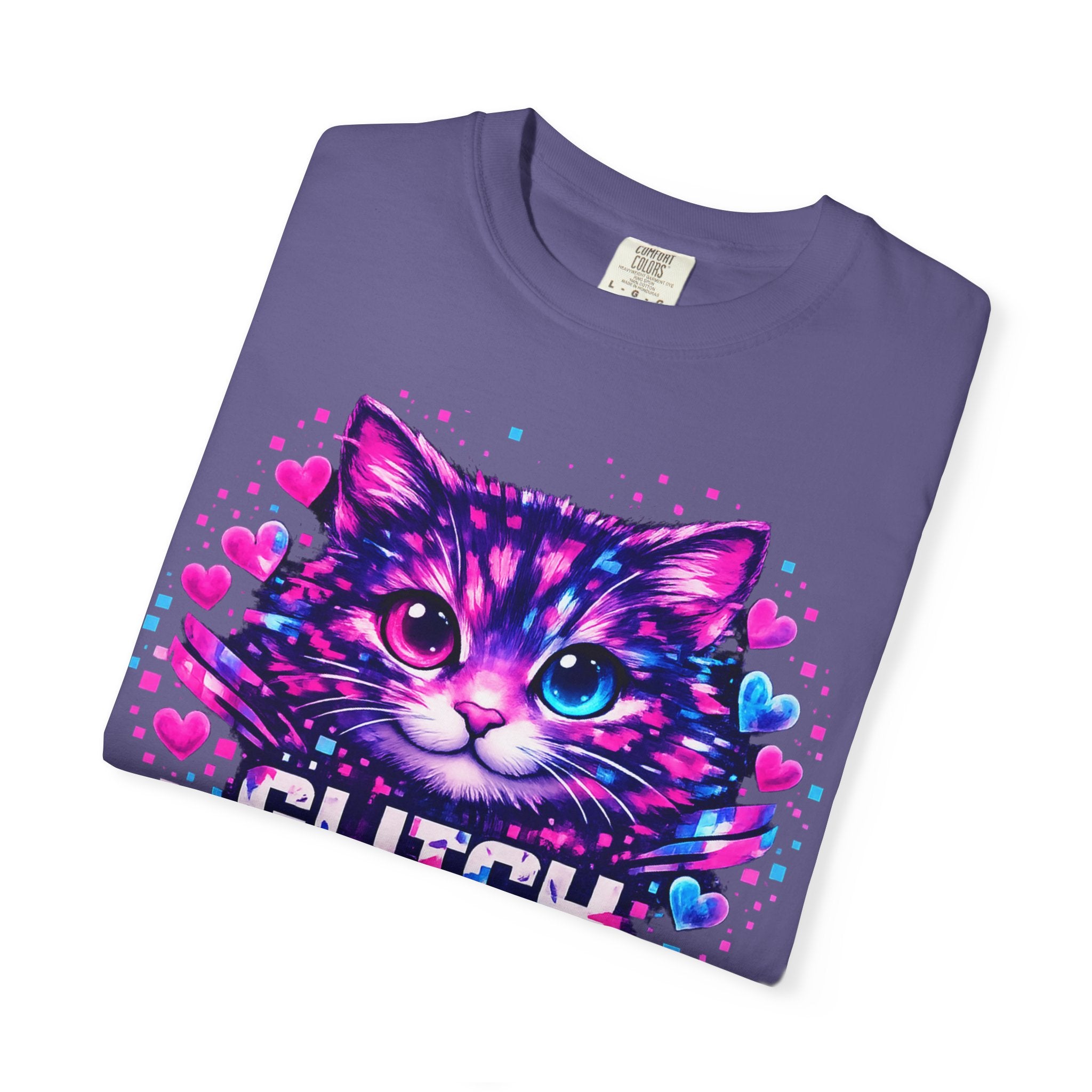 Glitch the System Cat T-Shirt