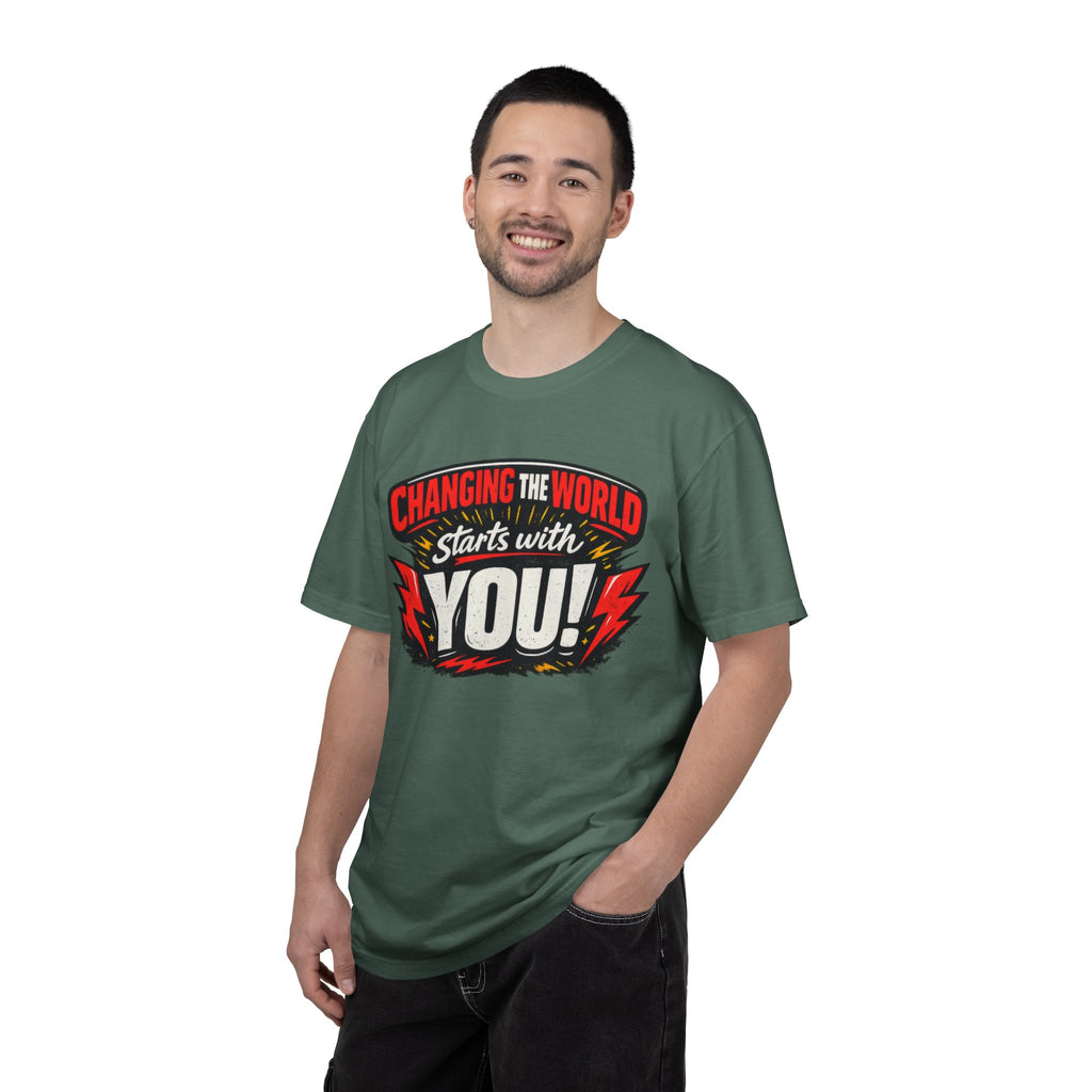 "Changing the World Starts with You" Motivational T-shirt