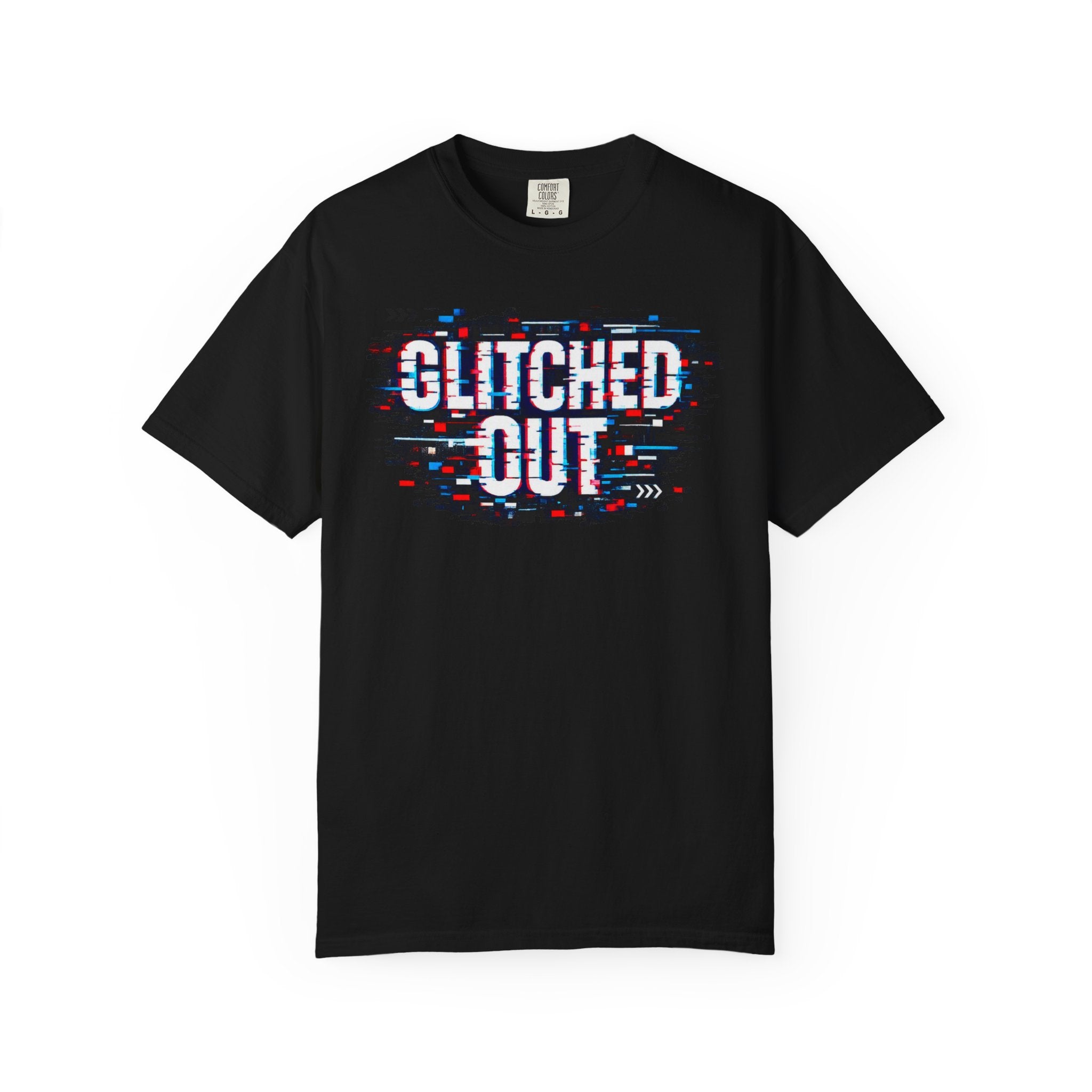 Glitched Out T-Shirt — Retro Glitch Graphic Tee