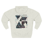 Hoodie — "Glitching Out" Geometric Retro Tech Graphic Hoodie