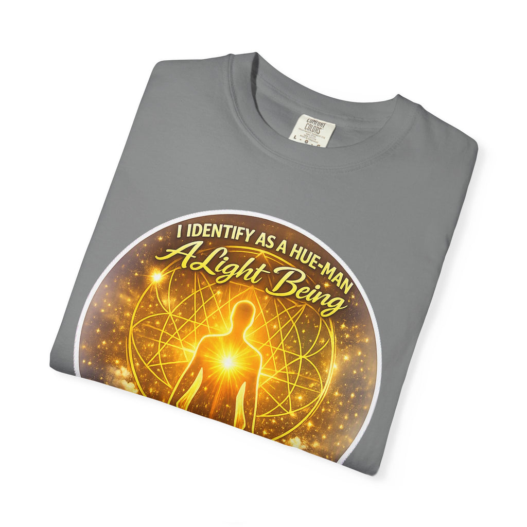 Light Being Graphic T-Shirt — "I Identify As A Human, A Light Being" Spiritual Tee
