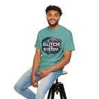 Glitch The System V3 Graphic Tee — Retro Cyberpunk Distressed Design