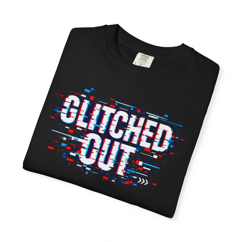 Glitched Out T-Shirt — Retro Glitch Graphic Tee
