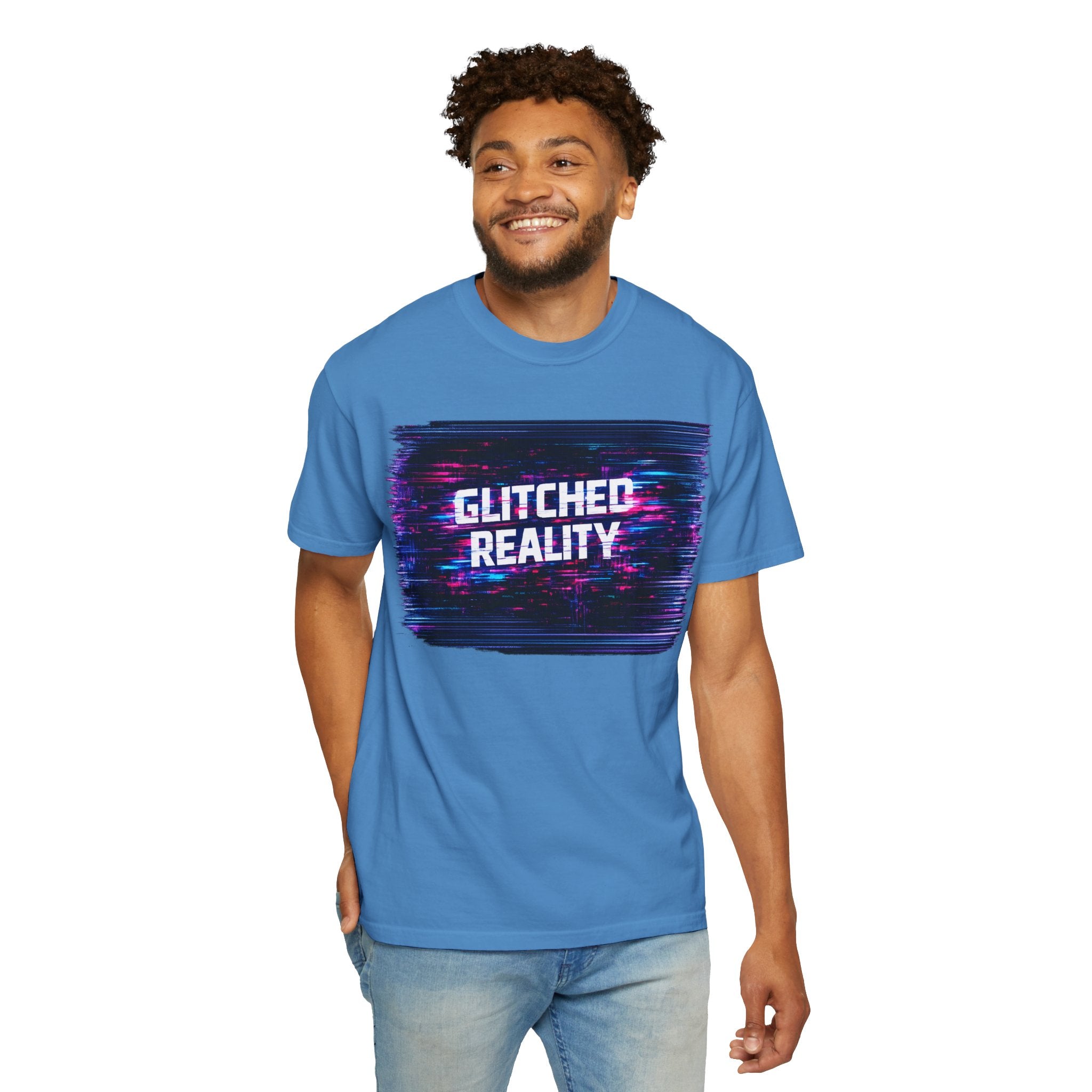 Glitched Reality V2 T‑Shirt — Retro Cyberpunk Digital Distortion Tee