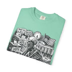 Voting Skeptic Graphic T-Shirt — "Waiting to See If Voting Changes Anything."