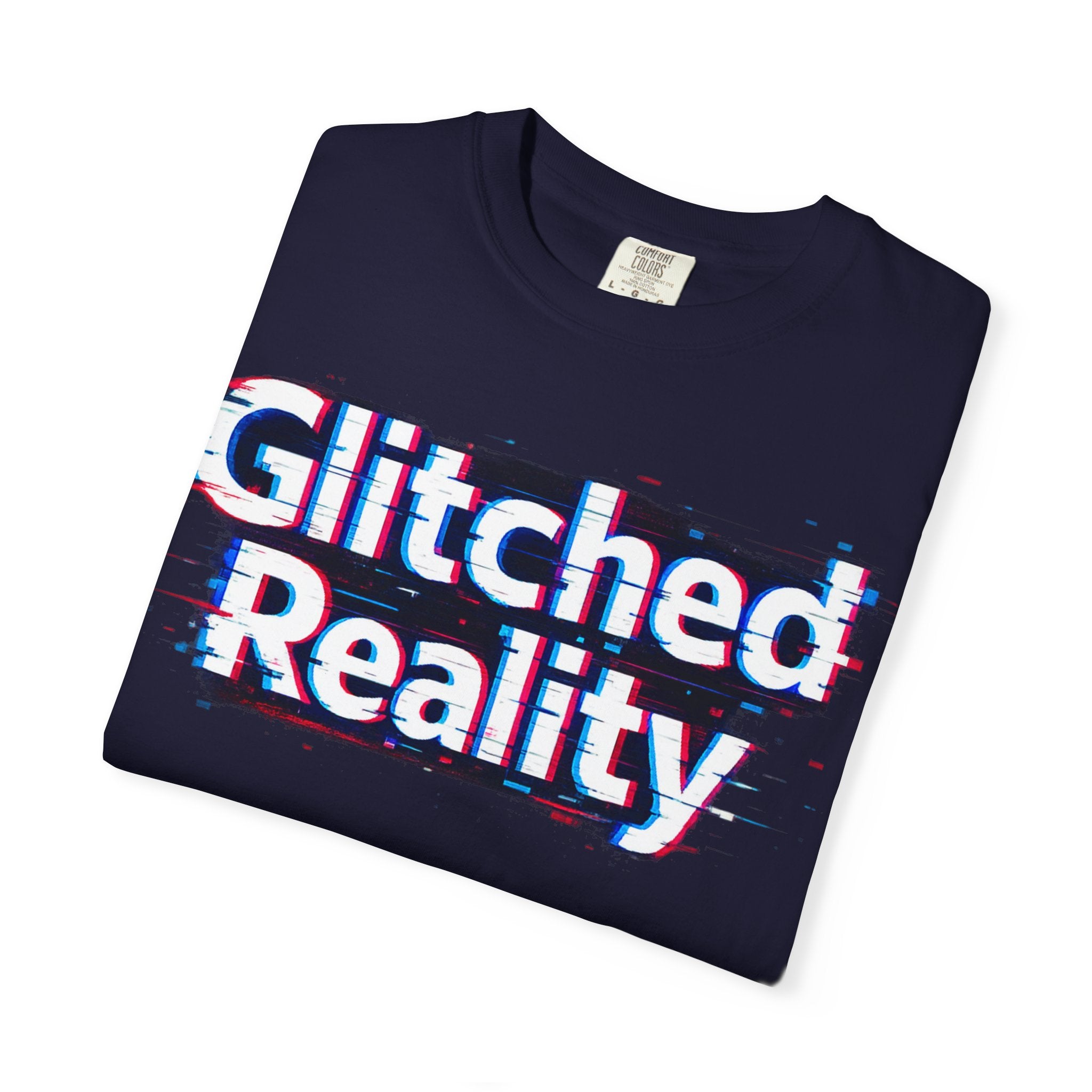Glitched Reality T‑Shirt — Retro Glitch Graphic Tee with "Glitched Reality" Text
