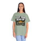 Keep Your Head Up T-Shirt — Inspirational Mountain Tee ("Because You Matter")
