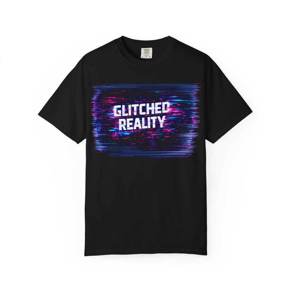 Glitched Reality V2 T‑Shirt — Retro Cyberpunk Digital Distortion Tee