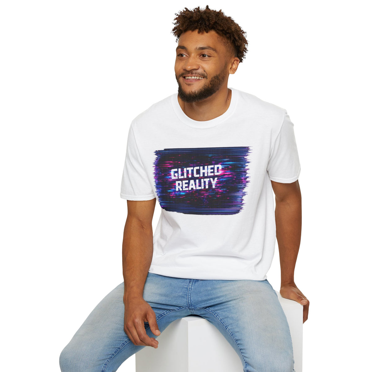 Glitched Reality V2 T‑Shirt — Retro Cyberpunk Digital Distortion Tee