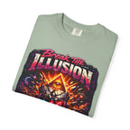 Break the Illusion Graphic T-Shirt — Psychedelic Occult Skull Tee