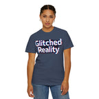 Glitched Reality T‑Shirt — Retro Glitch Graphic Tee with "Glitched Reality" Text