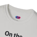 On the GO. Graphic T-Shirt — 'On the GO.' Retro Glitch Travel Tee