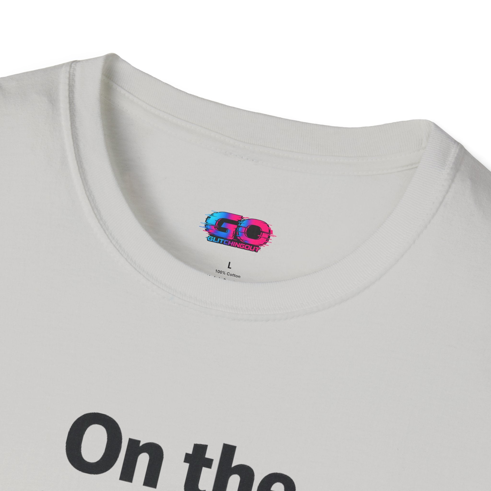On the GO. Graphic T-Shirt — 'On the GO.' Retro Glitch Travel Tee