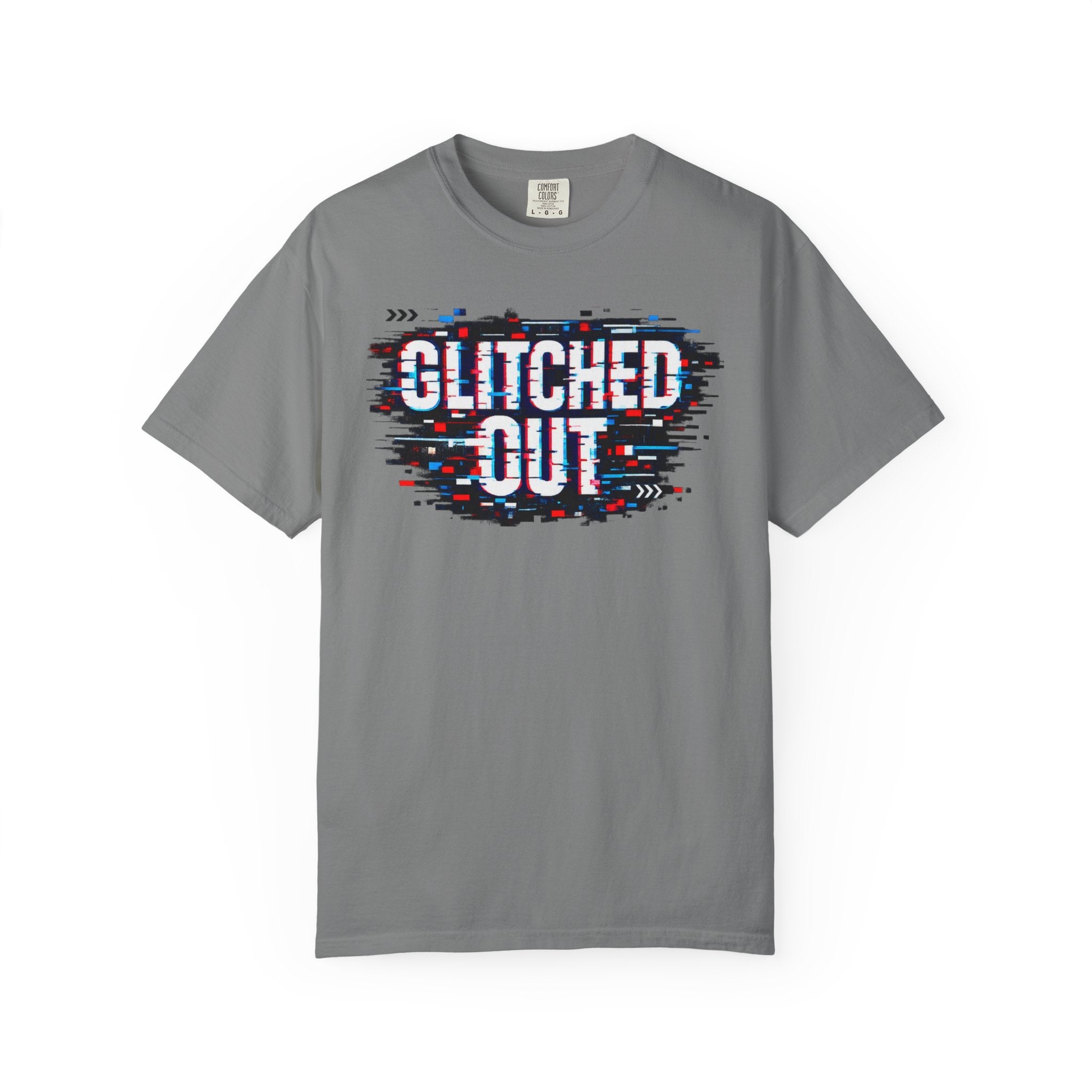 Glitched Out T-Shirt — Retro Glitch Graphic Tee
