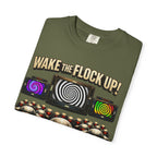 Wake the Flock Up! V3 Hypnotic Sheep Novelty Graphic T-Shirt