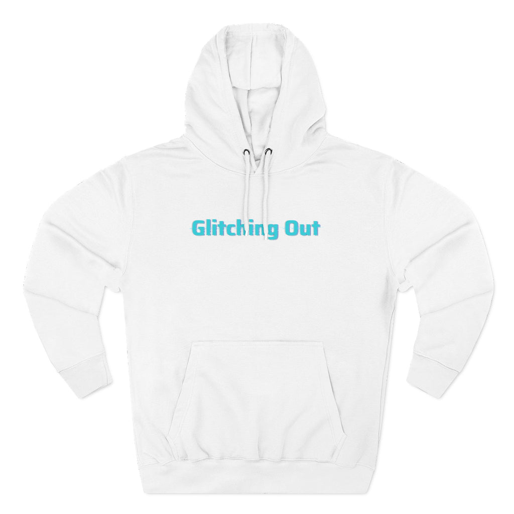 Hoodie — "Glitching Out" Geometric Retro Tech Graphic Hoodie