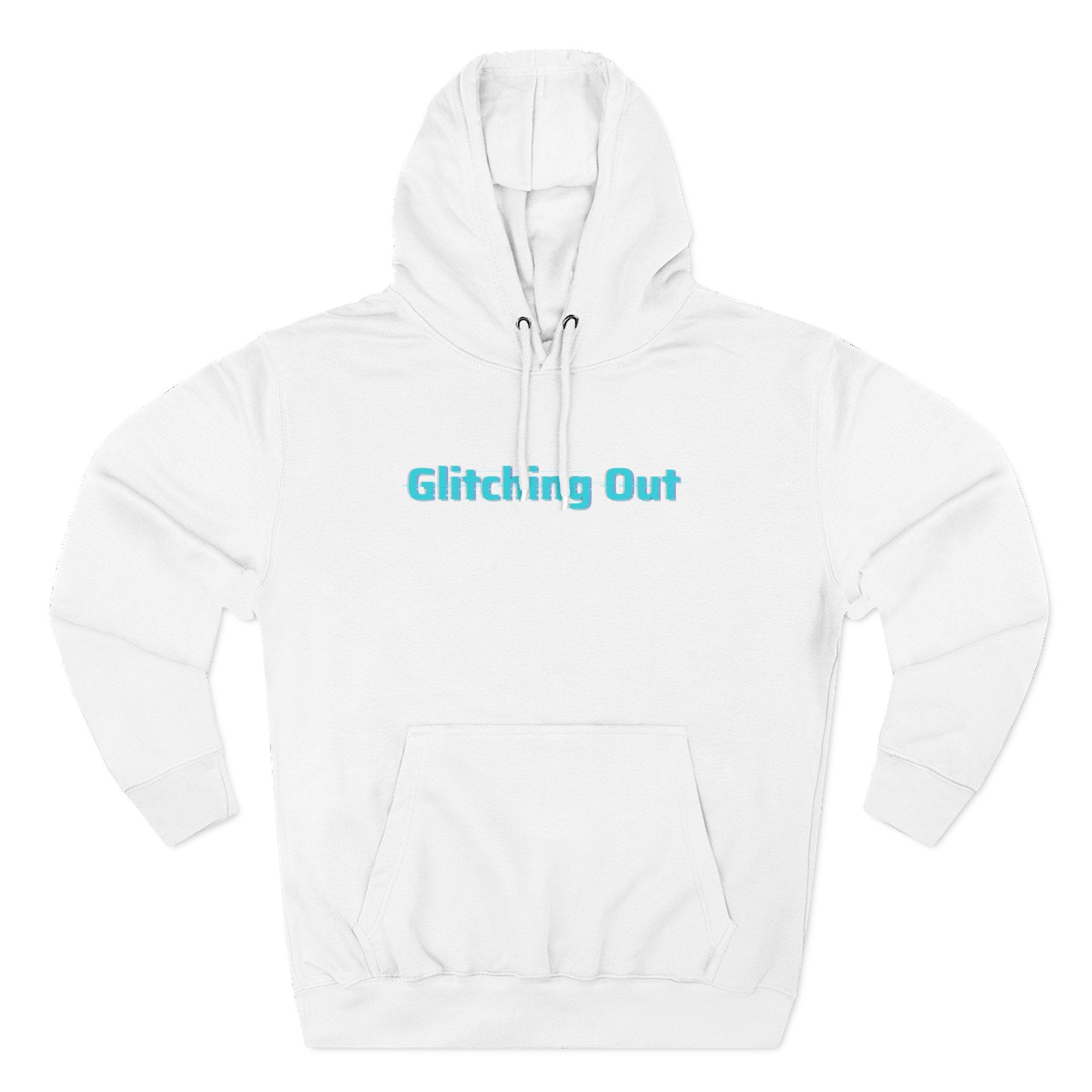 Hoodie — "Glitching Out" Geometric Retro Tech Graphic Hoodie