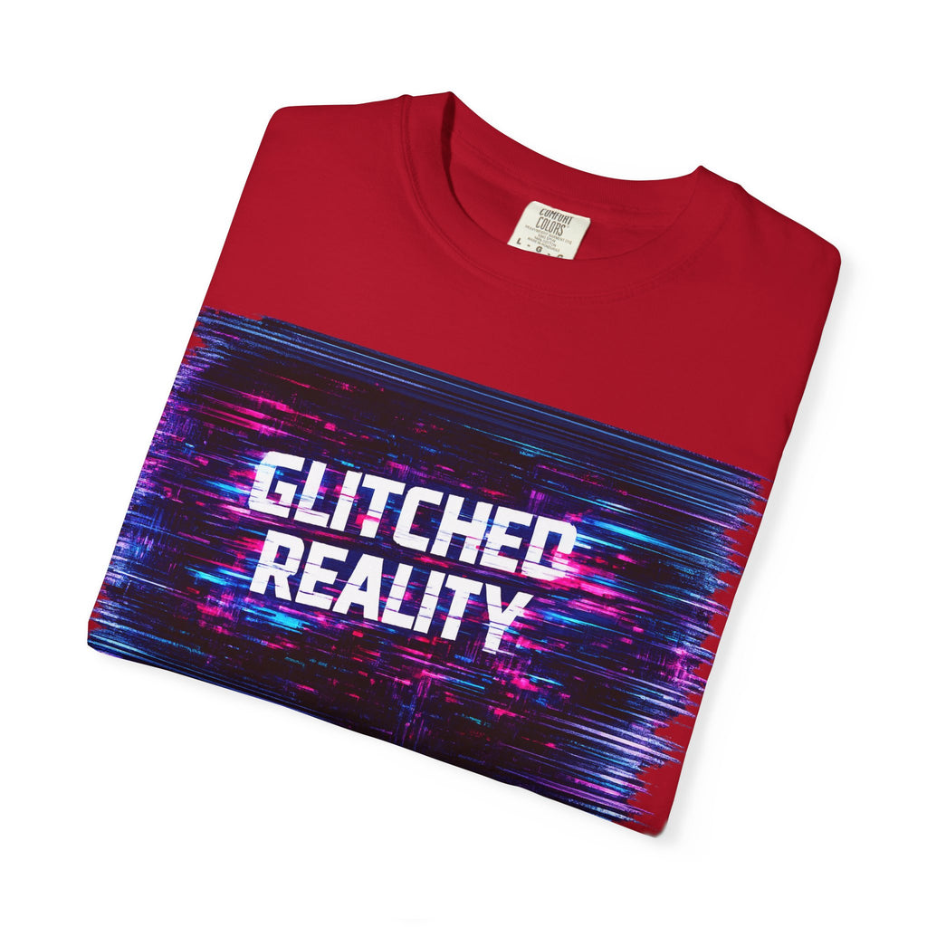 Glitched Reality V2 T‑Shirt — Retro Cyberpunk Digital Distortion Tee