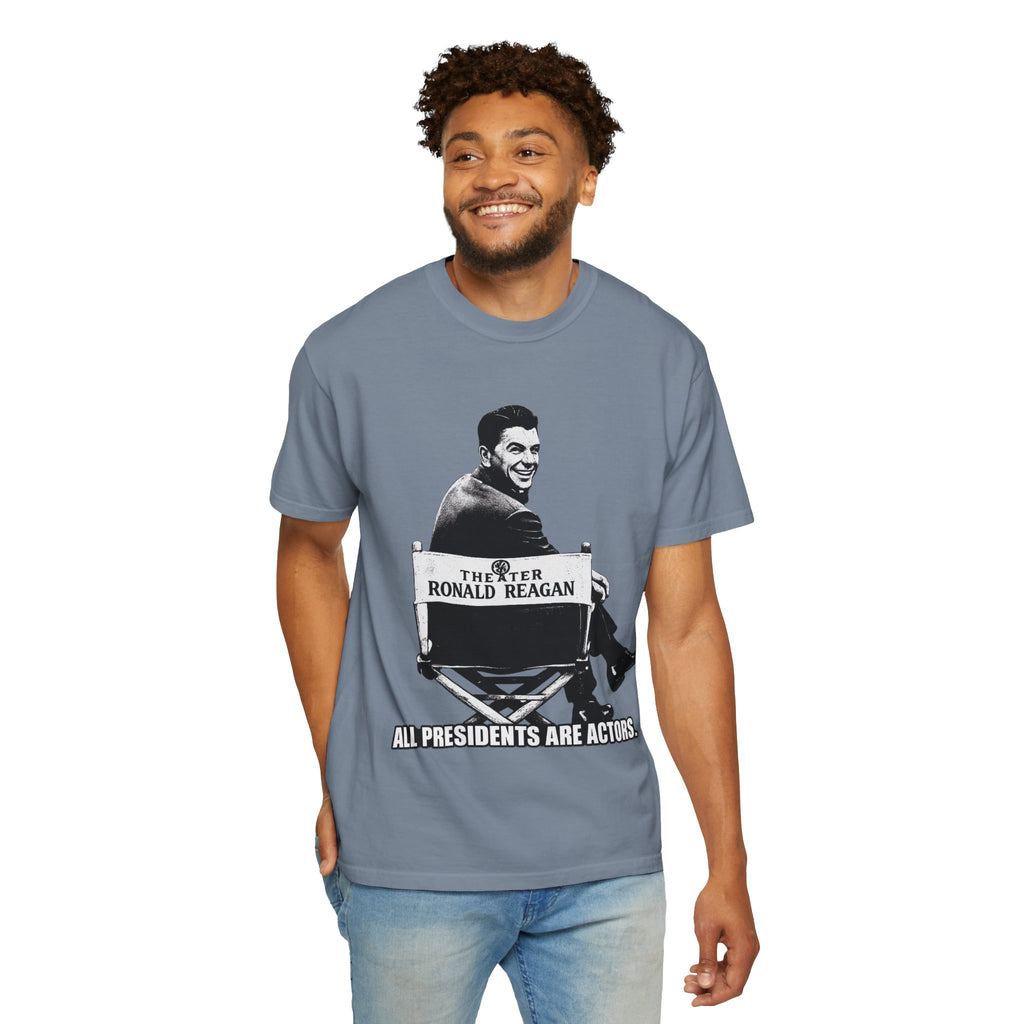 Vintage Political Actor T-Shirt — "All Presidents Are Actors"