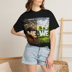 Me vs We Environmental Awareness T-Shirt — Problem vs Solution Graphic Tee