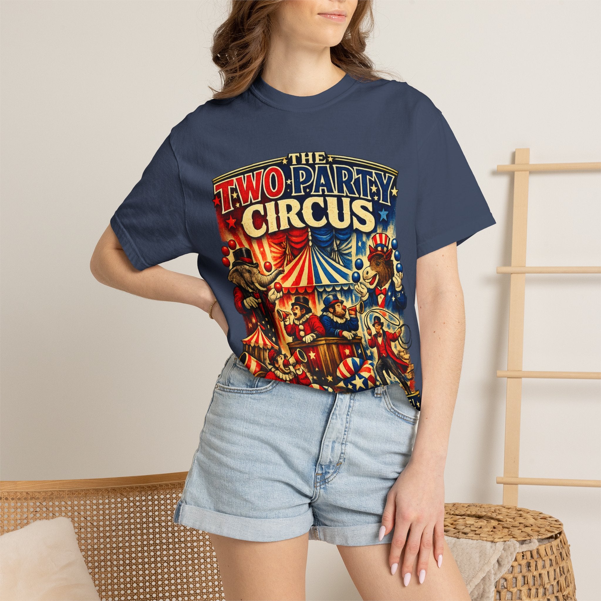 Two-Party Circus Graphic T-Shirt