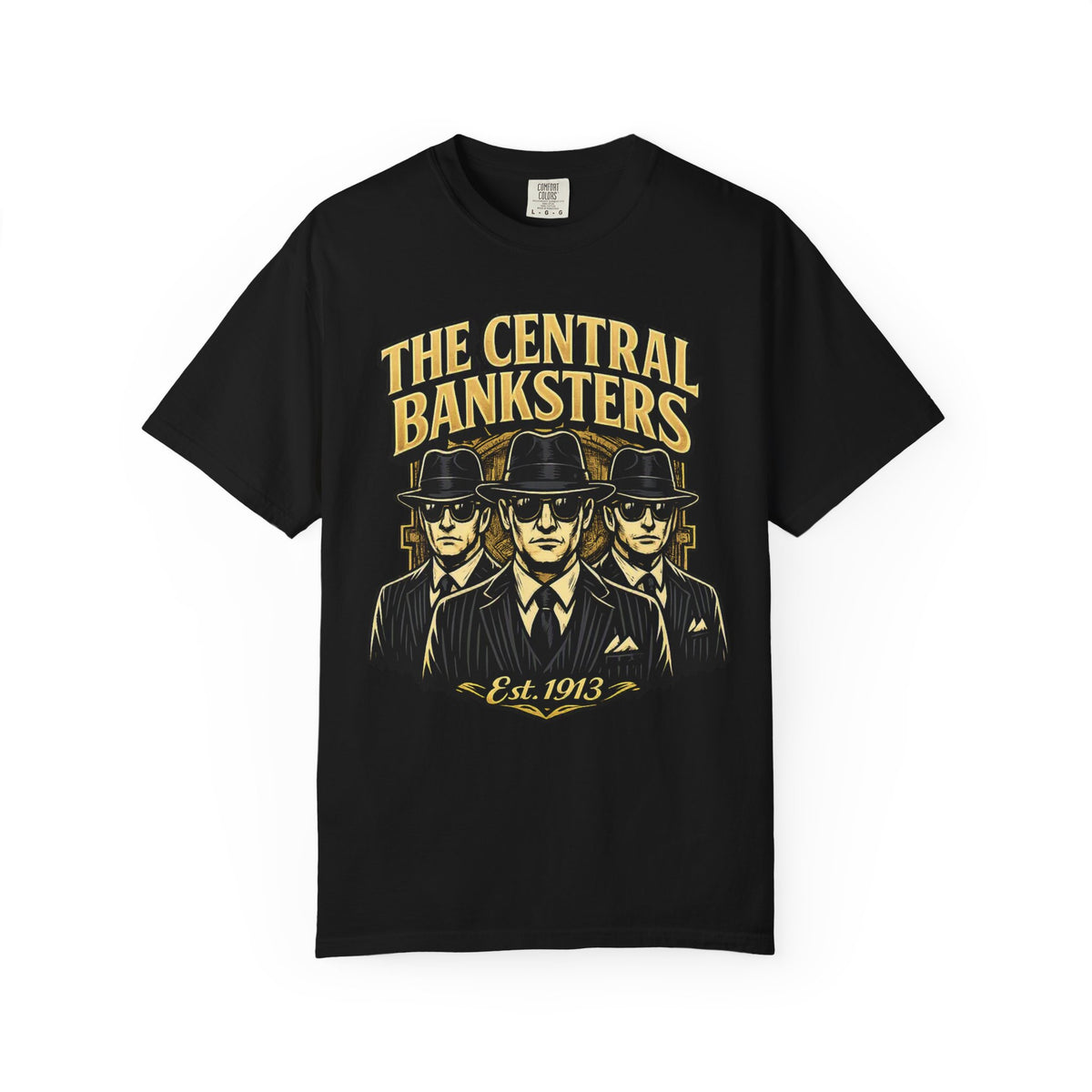 The Central Banksters Graphic T-Shirt — Retro Mobster Vintage Design
