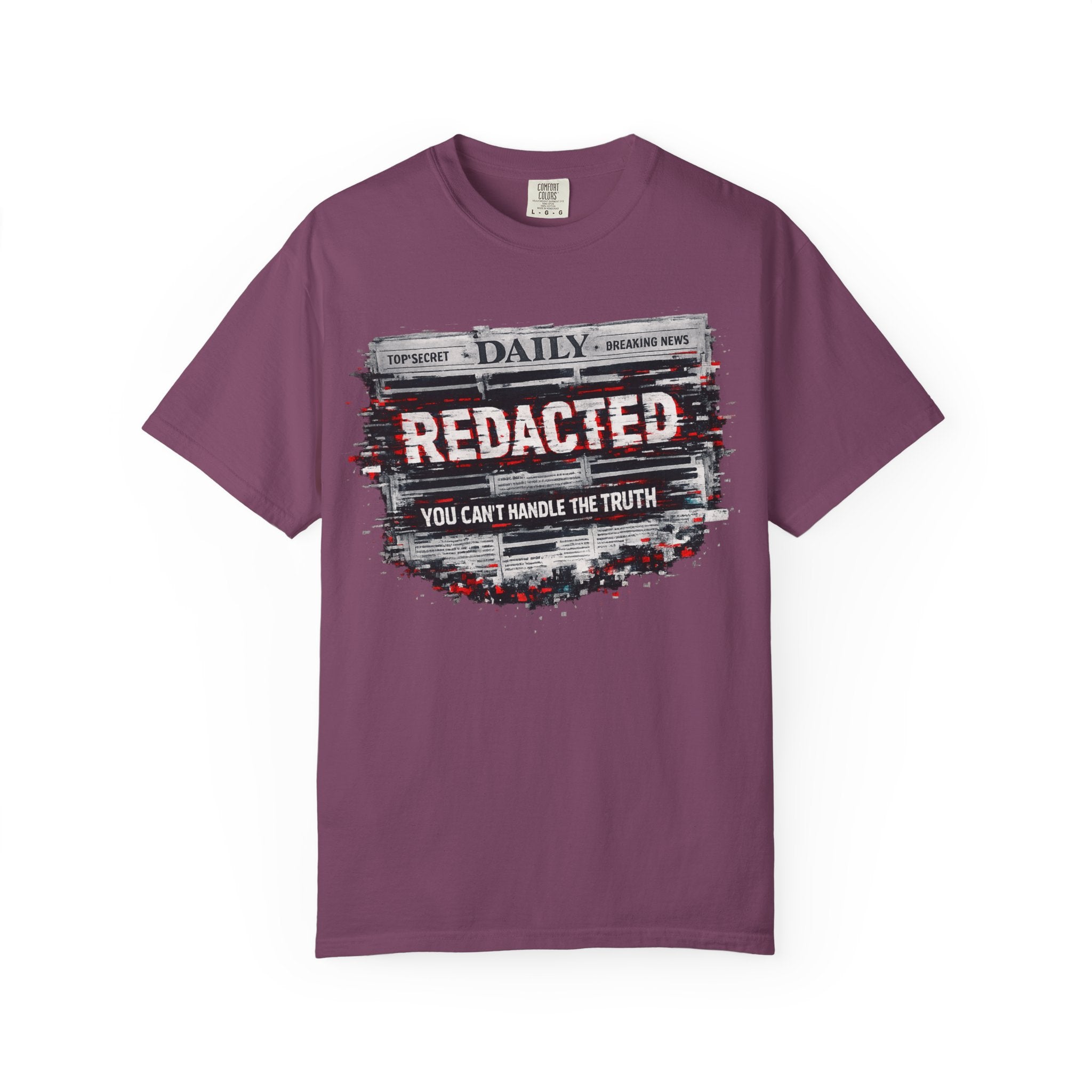 Redacted News Graphic T-Shirt — "REDACTED: You Can't Handle the Truth"
