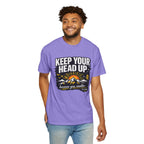 Keep Your Head Up T-Shirt — Inspirational Mountain Tee ("Because You Matter")
