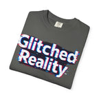 Glitched Reality T‑Shirt — Retro Glitch Graphic Tee with "Glitched Reality" Text