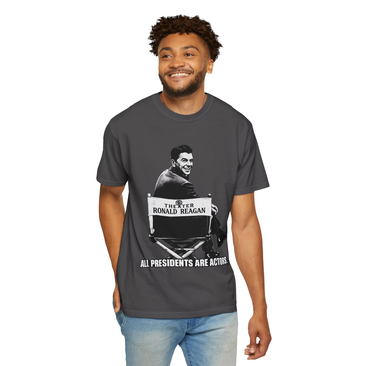 Vintage Political Actor T-Shirt — "All Presidents Are Actors"