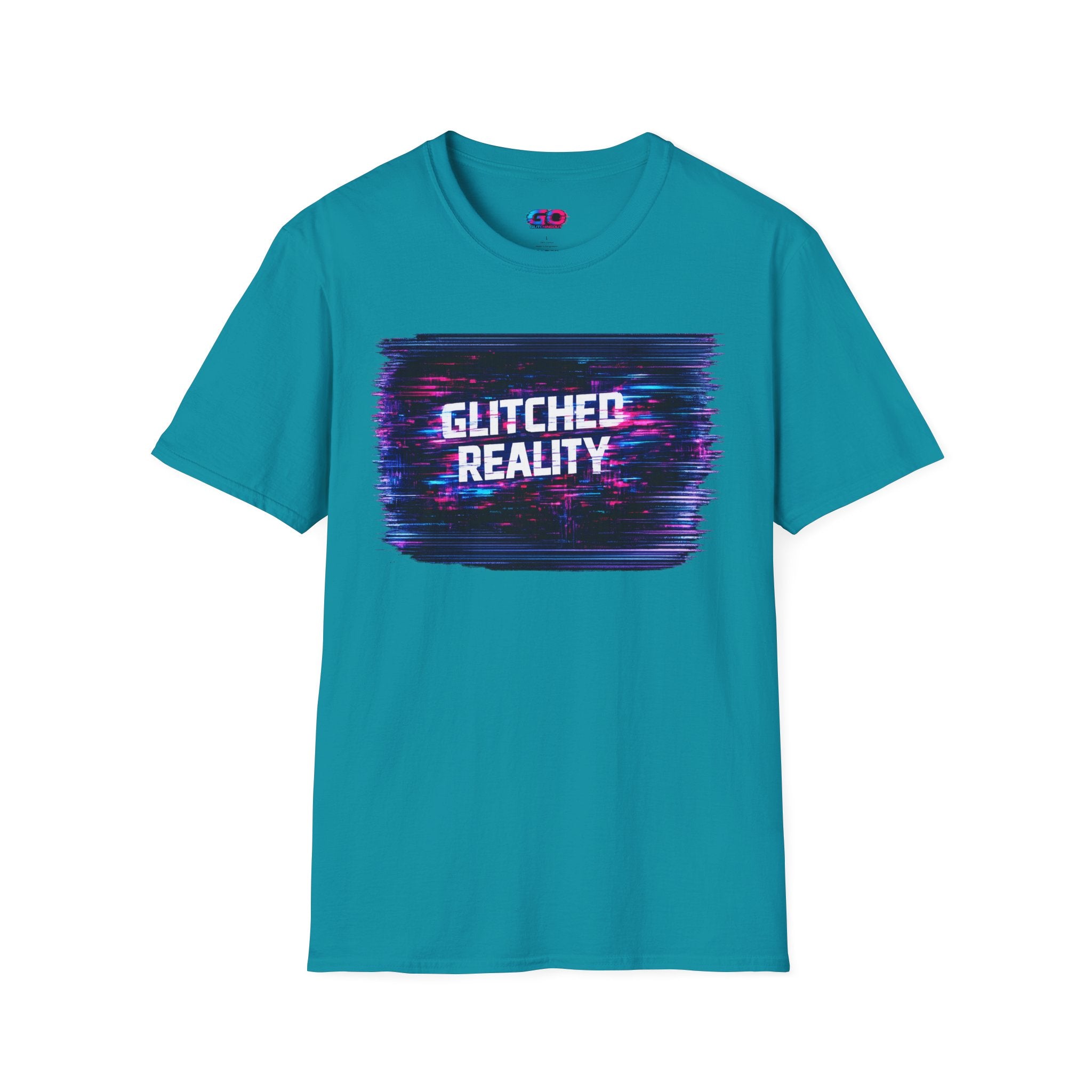 Glitched Reality V2 T‑Shirt — Retro Cyberpunk Digital Distortion Tee