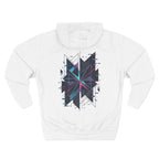 Glitch Geometric Hoodie — "Glitching Out" Graphic Fleece Pullover