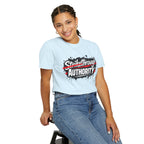 T-Shirt — “Strikethrough Authority” Graphic Tee | Bold Streetwear Protest Design