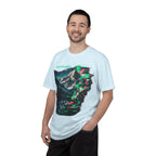 GlitchingOut Mountain Landscape T-Shirt — Retro Glitch Nature Graphic Tee