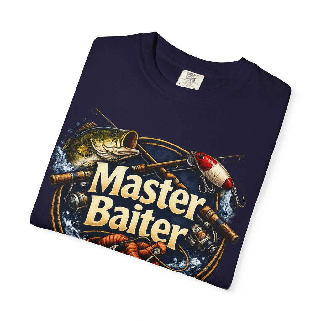 Master Baiter Fishing Satire T-Shirt — “The Bait Whisperer” Graphic Tee