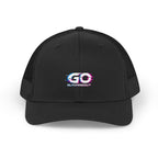 Glitching Out 'GO' Retro Trucker Hat