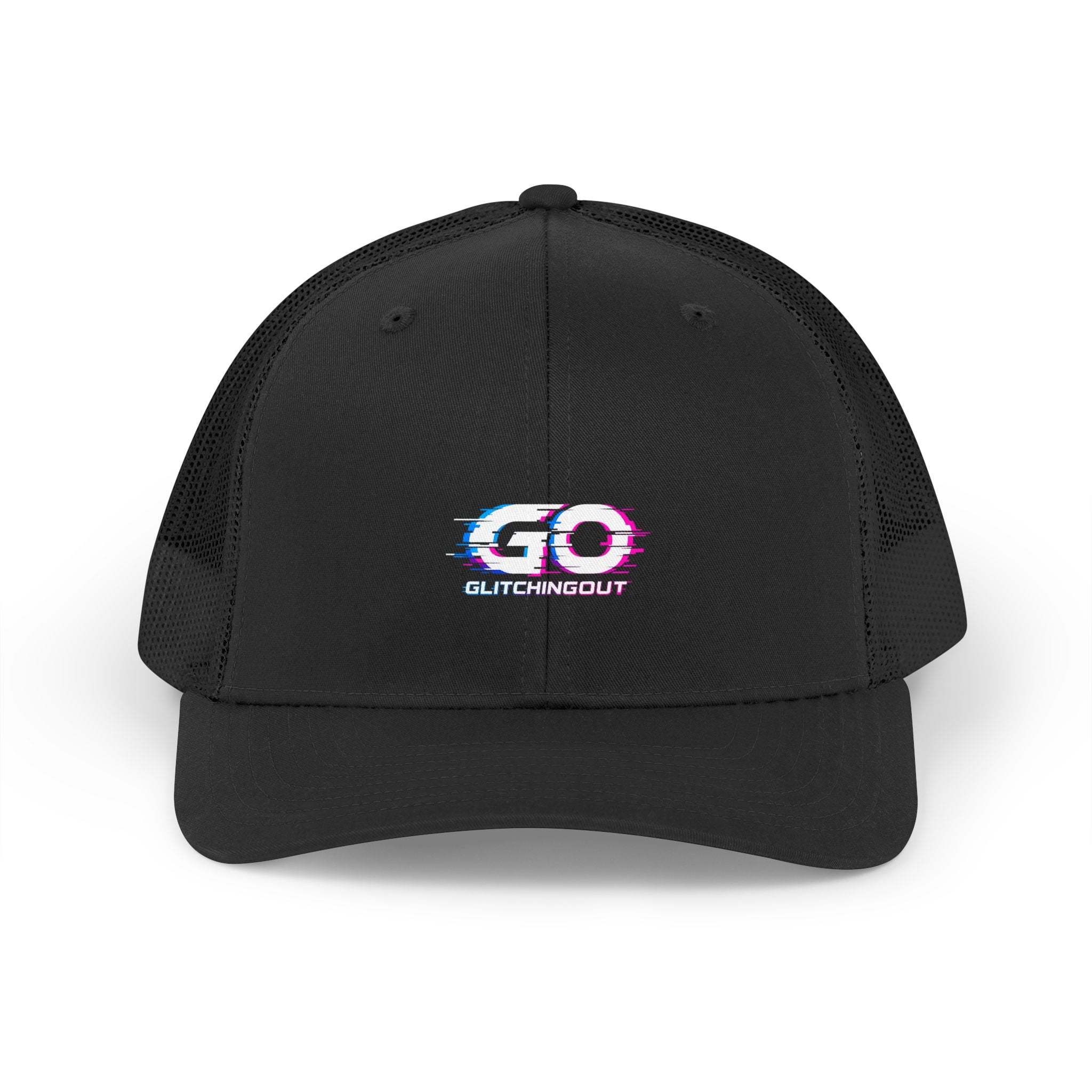 Glitching Out 'GO' Retro Trucker Hat