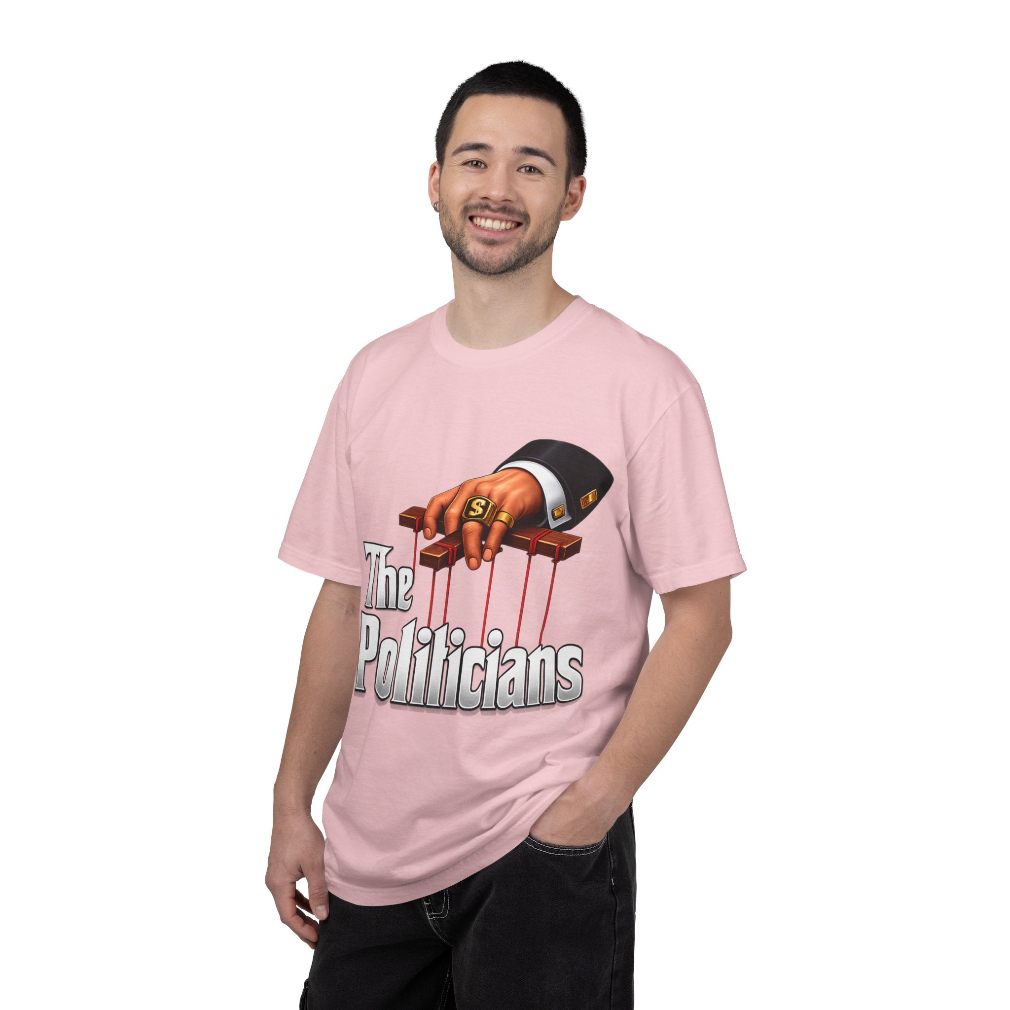 The Politicians T-Shirt — Puppet Master Hand & Money Political Satire Tee