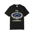 T-Shirt — "I'm conCERNed." Black Hole CERN Physics Science Tee