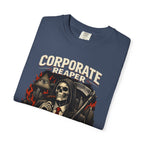 "Corporate Reaper" Skeleton Suit Graphic Tee